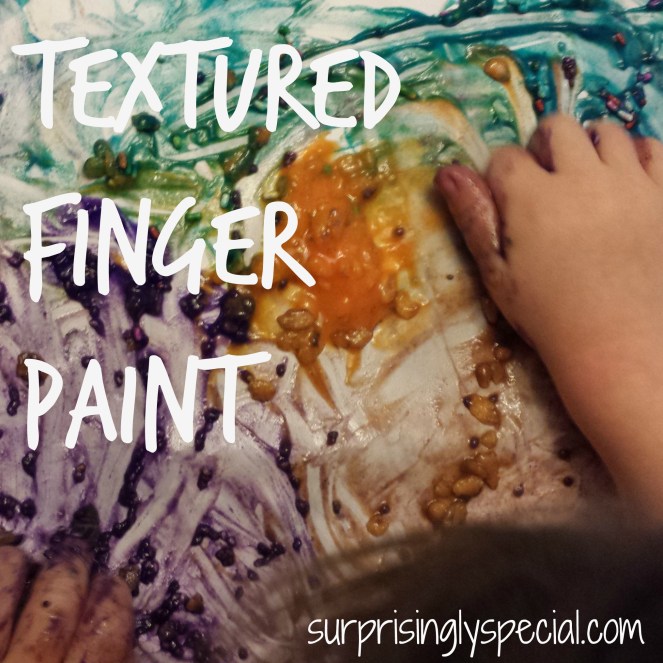 textured finger paint