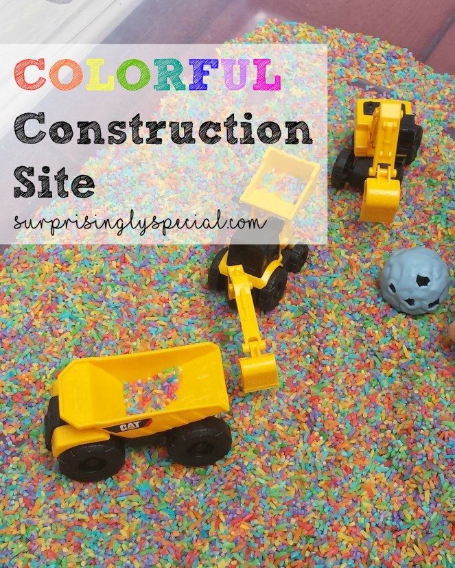 colorful construction site