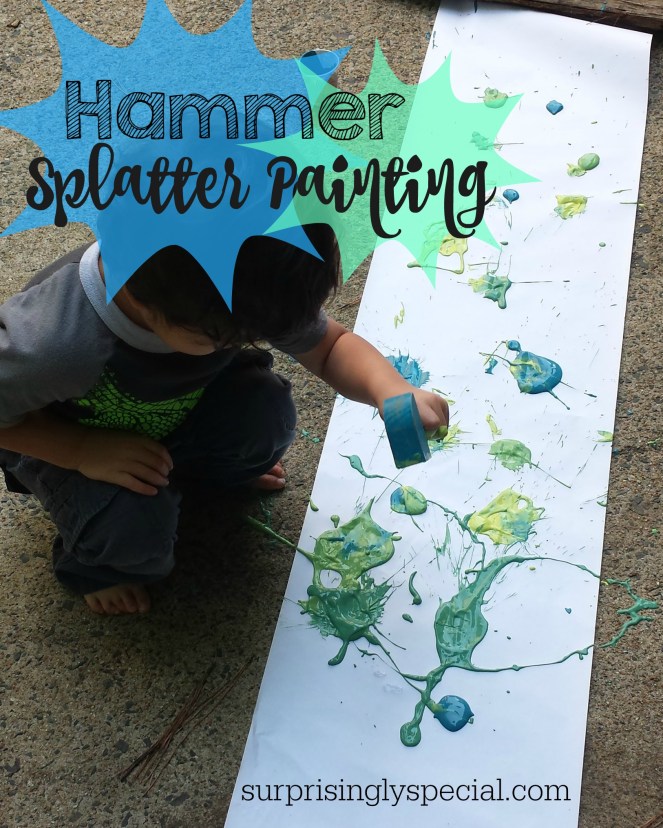 hammer splatter painting